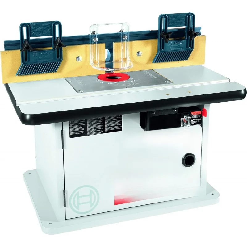RA1171 25-1/2 in. x 15-7/8 in. Benchtop Laminated MDF Top Cabinet Style Router Table with 2 Dust Collection Ports