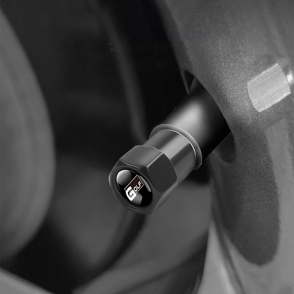 4 шт., колпачки для клапанов шин автомобиля, чехол с логотипом, автостайлинг для Volkwagen VW R-line GTI UPi Golf Passat Jetta Touran CADDY