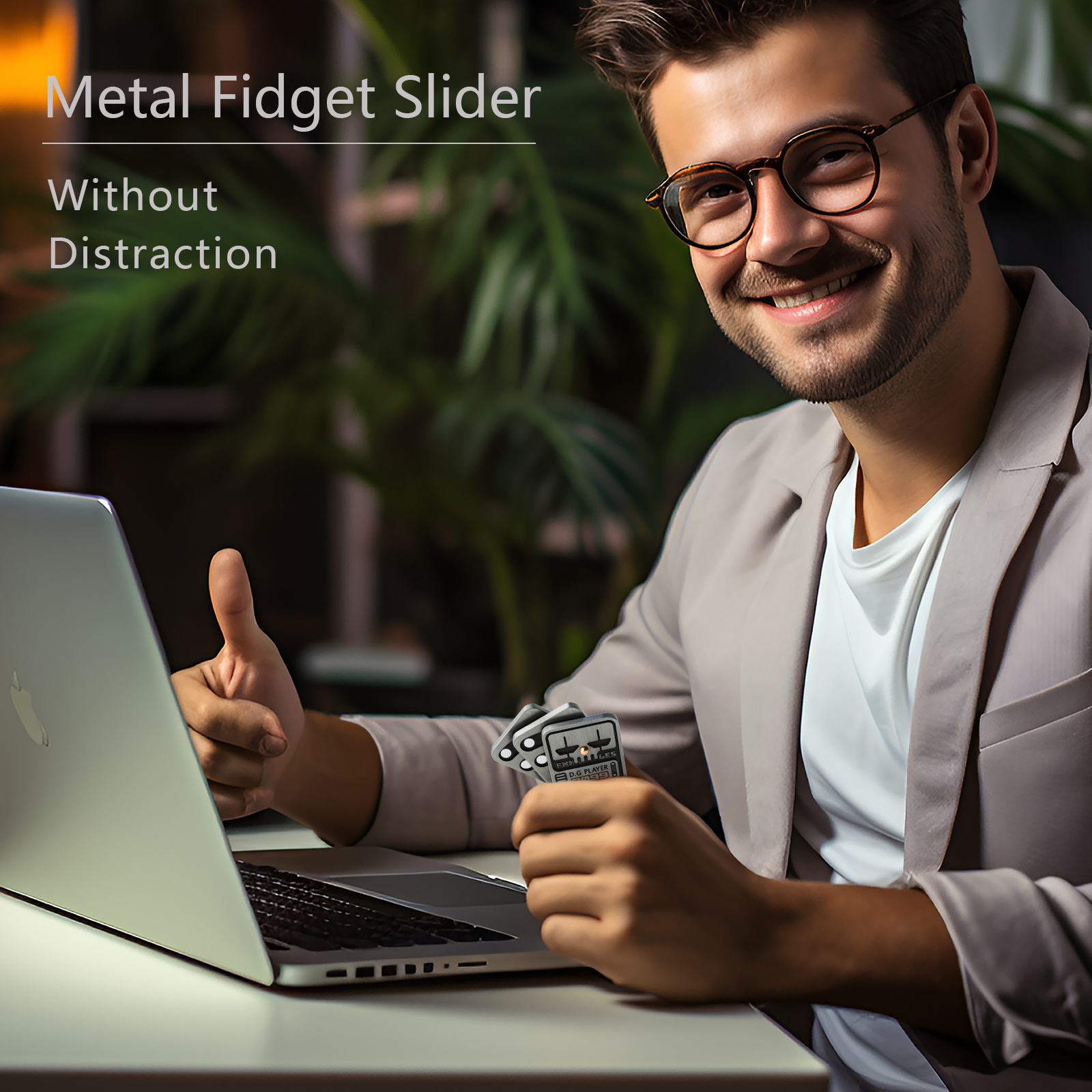 Fidget Toys Adultos Poker Fidget Slider Idéia de presente de estresse, brinquedos de estresse