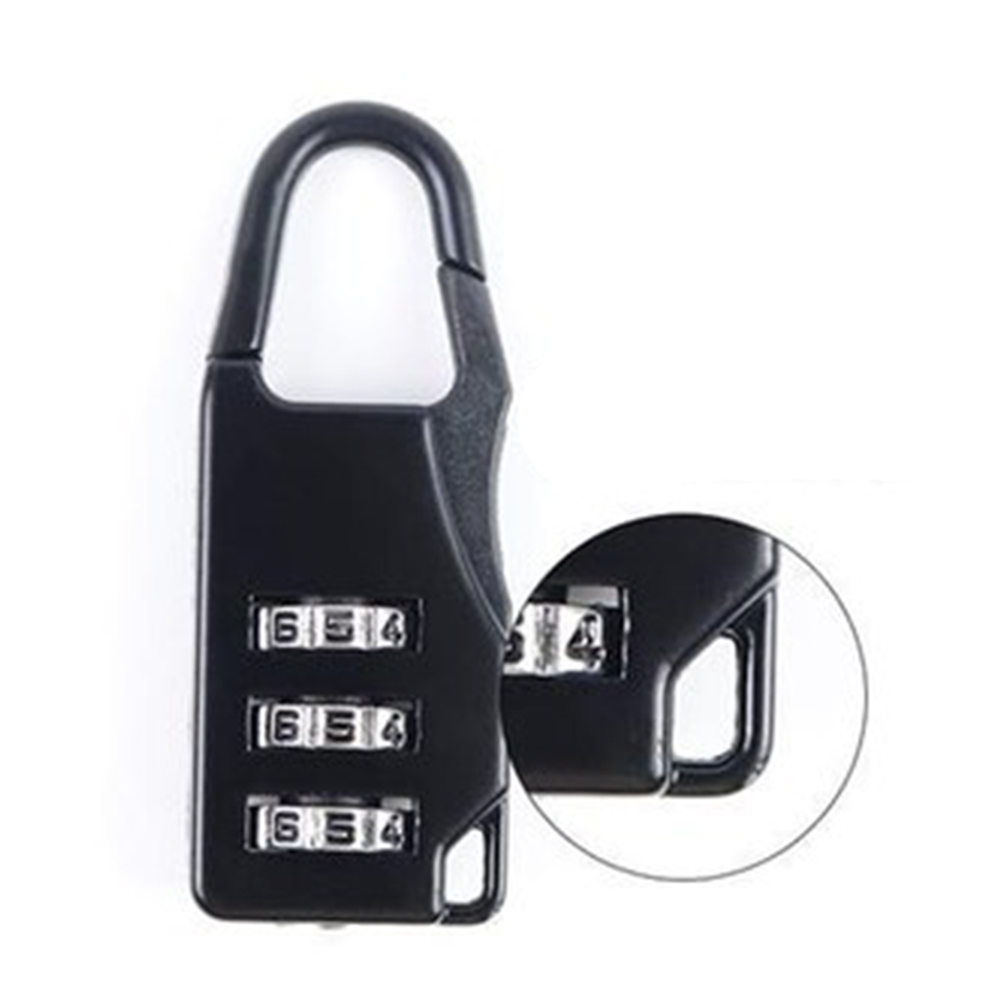 Candado pequeño y elegante de alta calidad, práctico candado para maleta, bloqueo de contraseña de seguridad para equipaje, combinación de 3 dígitos, accesorios de viaje