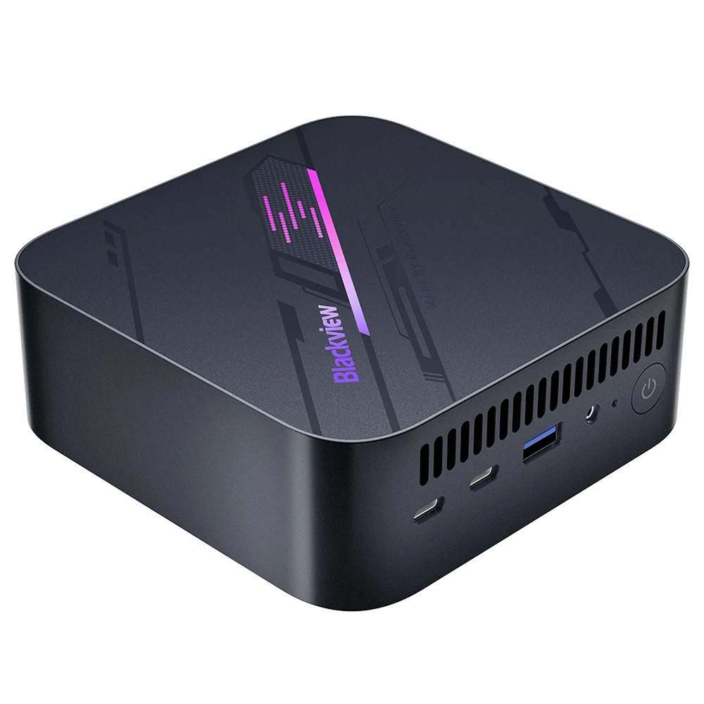 Blackview MP100 Mini PC, AMD Ryzen 7 5700U 8 rdzeni Max 4,3 GHz, 32 GB RAM 1 TB SSD, DP + HDMI + potrójny wyświetlacz 4K typu C, WiFi 6 BT 5.2