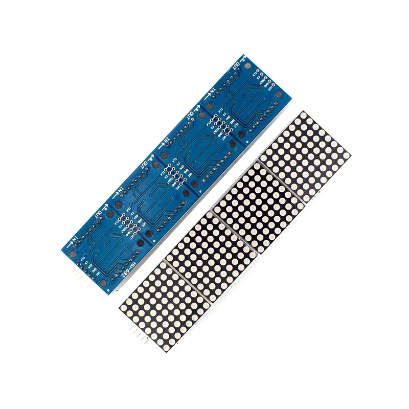 MAX7219 Dot Matrix Module 32x8 4 in 1 LED Display Modules Drive with 5Pin Wires for Arduino Raspberry Pi