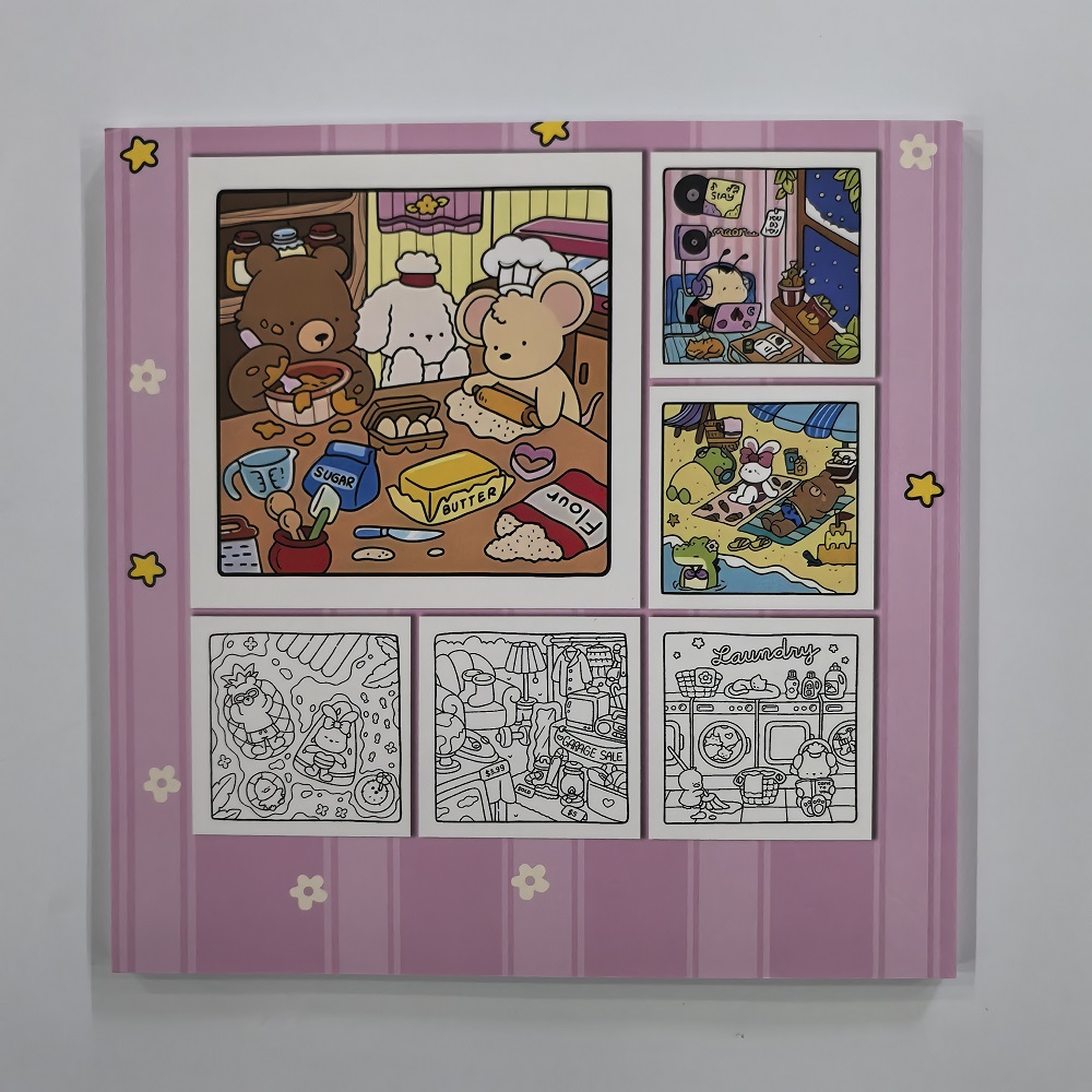 COSY FRIENDS: Malbuch für Erwachsene mit niedlichen, gemütlichen Alltagsaktivitäten zur Entspannung (gemütliche Räume zum Ausmalen)