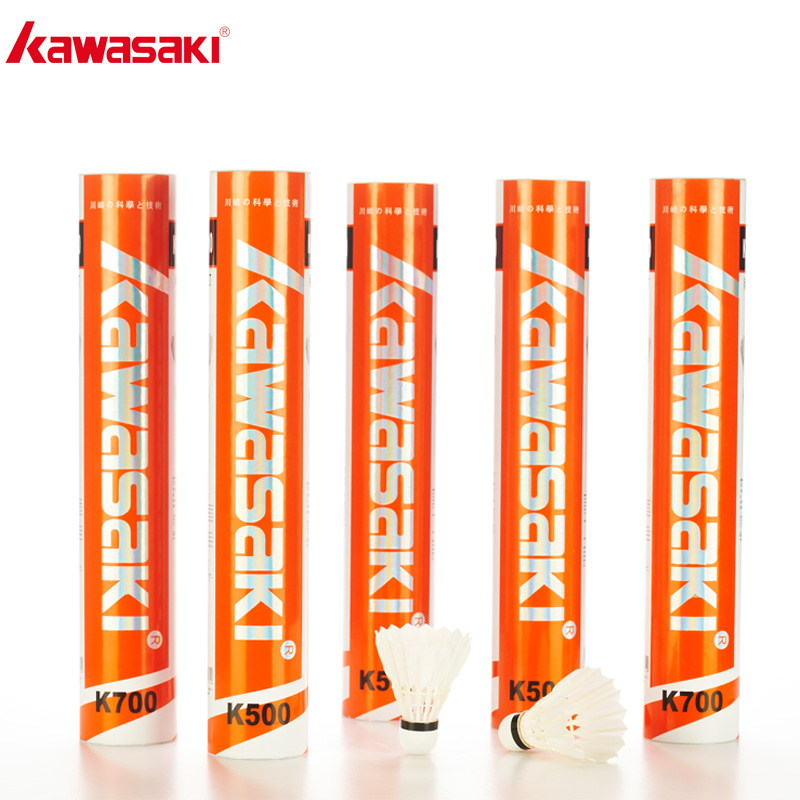 คาวาซากิลูกขนไก่ King Kong Series รถรับส่งแบดมินตัน K200/K500/K700 3IN1 ทนทาน Goose & Duck Feather ลูกแบดมินตัน