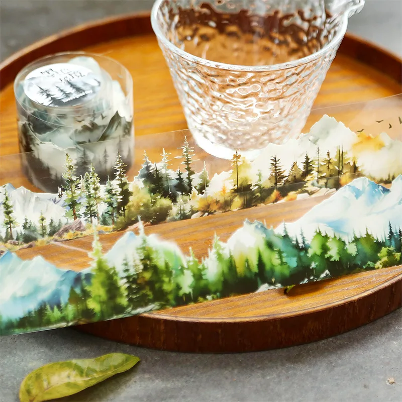 Mr. paper-DIY、DIY、DIY、DIY、風景、森、6つのスタイル、200cmの装飾ステッカーテープ