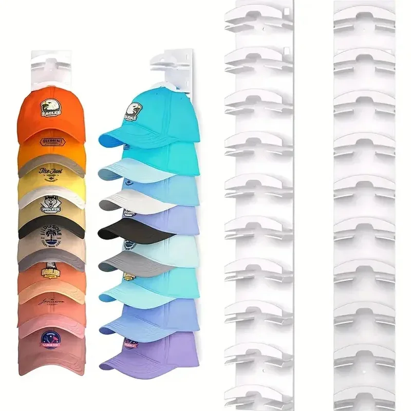 10 grades montado na parede chapéu organizador economia de espaço boné de beisebol rack armazenamento multifuncional armário cabide decoração para casa