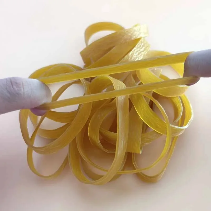 40 pz di Grandi Dimensioni 6 CM/2.4 pollici Elastico Giallo Elastici Elastici Casa Cucina Scuola Ufficio Anello di Gomma Forniture di Imballaggio