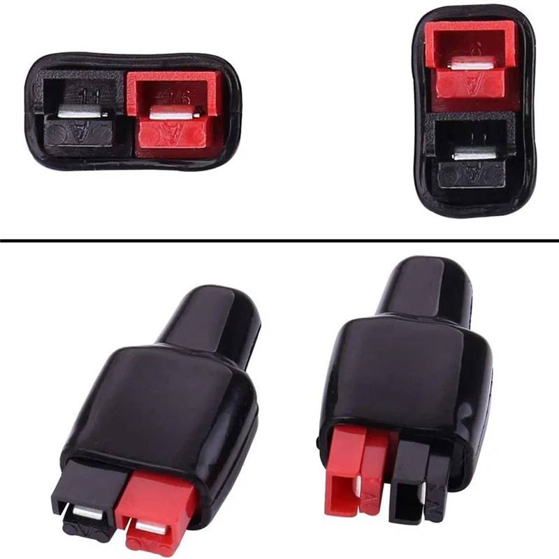 10 Pair 30A 600V Power Connectors Accessories with Insulation Cover for Anderson Powerpole Interlocking Plug Terminals