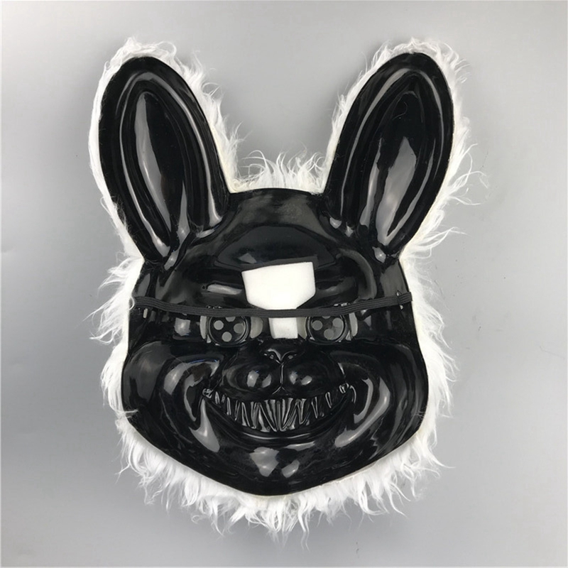 Maschera per il viso cosplay di Halloween Fancy Party Stage Make-up Spaventoso Orso Coniglio Copricapo per cartoni animati Costume di carnevale Prop Maschera per travestimento