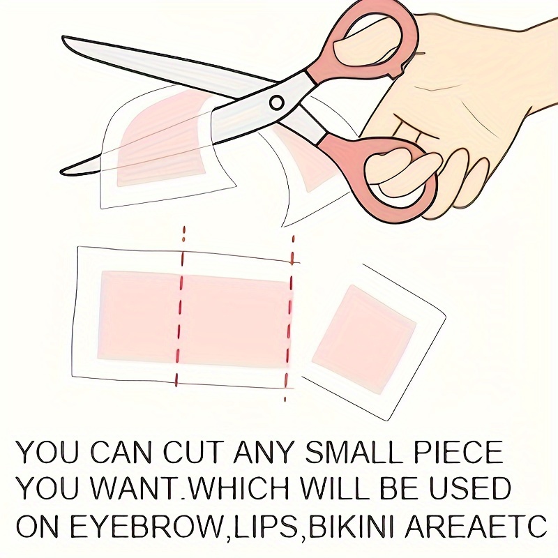 Professional Warning Tapes For Summer Hair Removal, Double Face Cold Warning Paper For Legs, Body, Face,6 Sticks, 10/20 Sticks