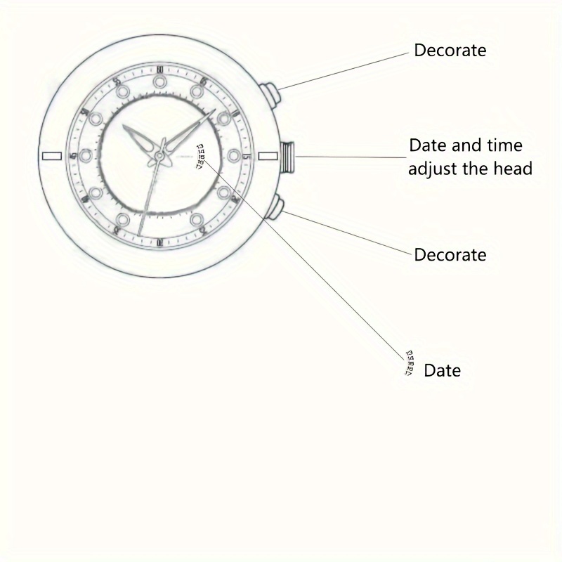 ชุดนาฬิกาควอทซ์ผู้ชาย 4 ชิ้น - มีสไตล์และเรียบง่าย สายโลหะผสมสังกะสี