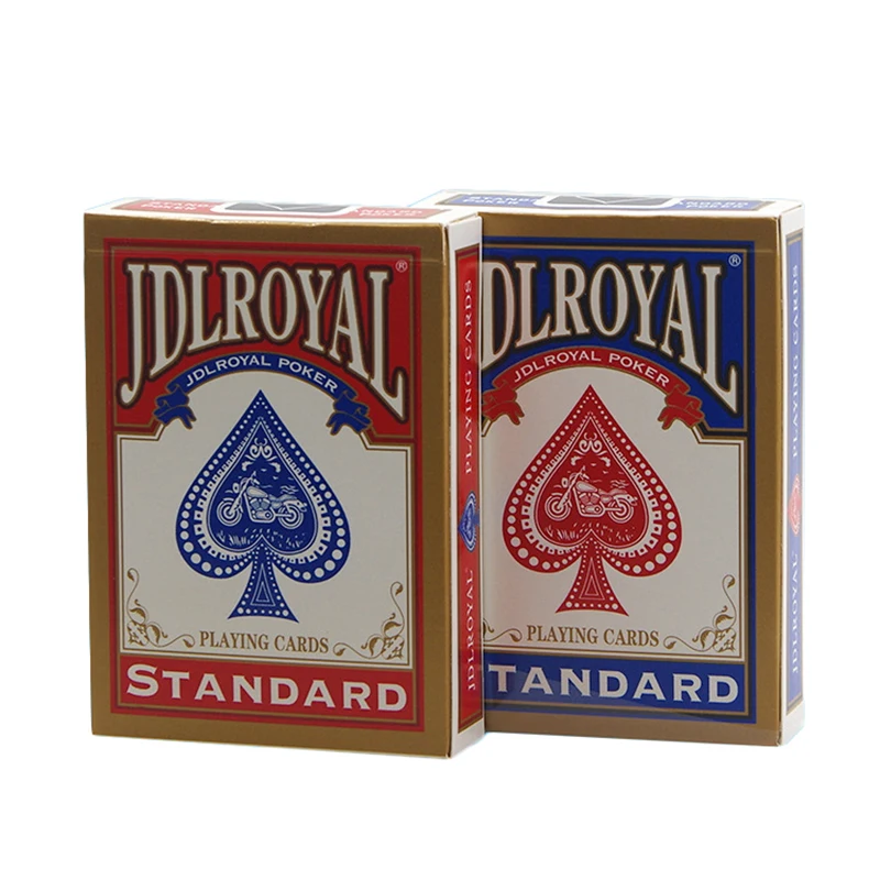 ใหม่ล่าสุด Jdlroyal โป๊กเกอร์สีแดง/สีฟ้าปกติเล่นไพ่มาตรฐานปิดผนึก Decks Magic Tricks โป๊กเกอร์เล่นไพ่ Magice Tricks GYH
