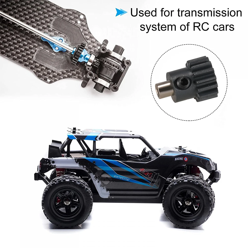 Piñón 32P 5mm 13T-21T y M0.8 11mm 54T engranaje grande engranaje de Motor de acero endurecido para coche Traxxas Slash E-REVO Summit 1/10 RC