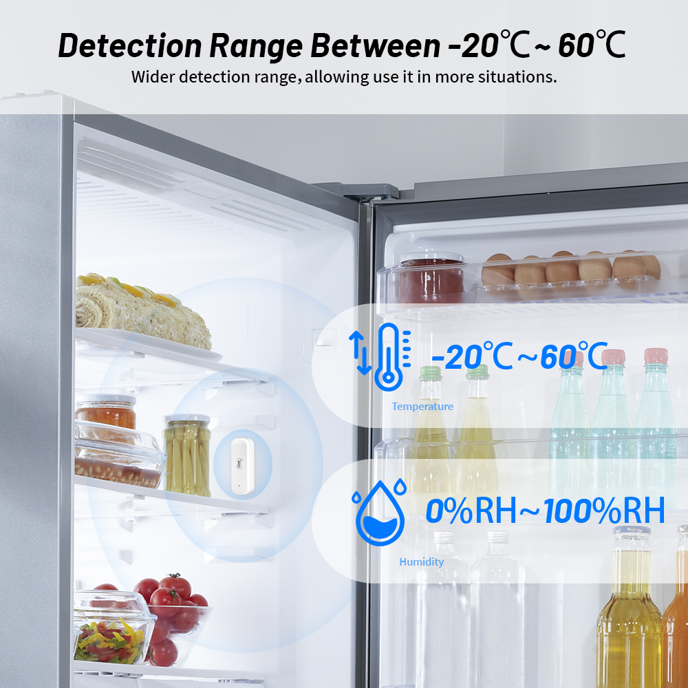 1-4 шт. Tuya Smart Zigbee датчик температуры и влажности комнатный термометр гигрометр мониторинг работает с Alexa Google Home