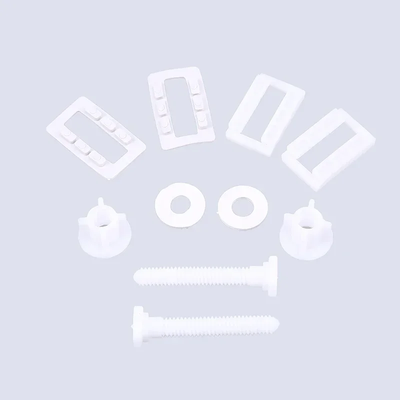 Bộ 1 Nắp Bồn Cầu Nhựa Trắng Vệ Sinh Bản Lề Bu Lông Ốc Vít Cố Định Lắp Bộ Nhà Tắm Một Phần Với Các Loại Hạt Và Chất Lượng Cao máy Rửa Dụng Cụ