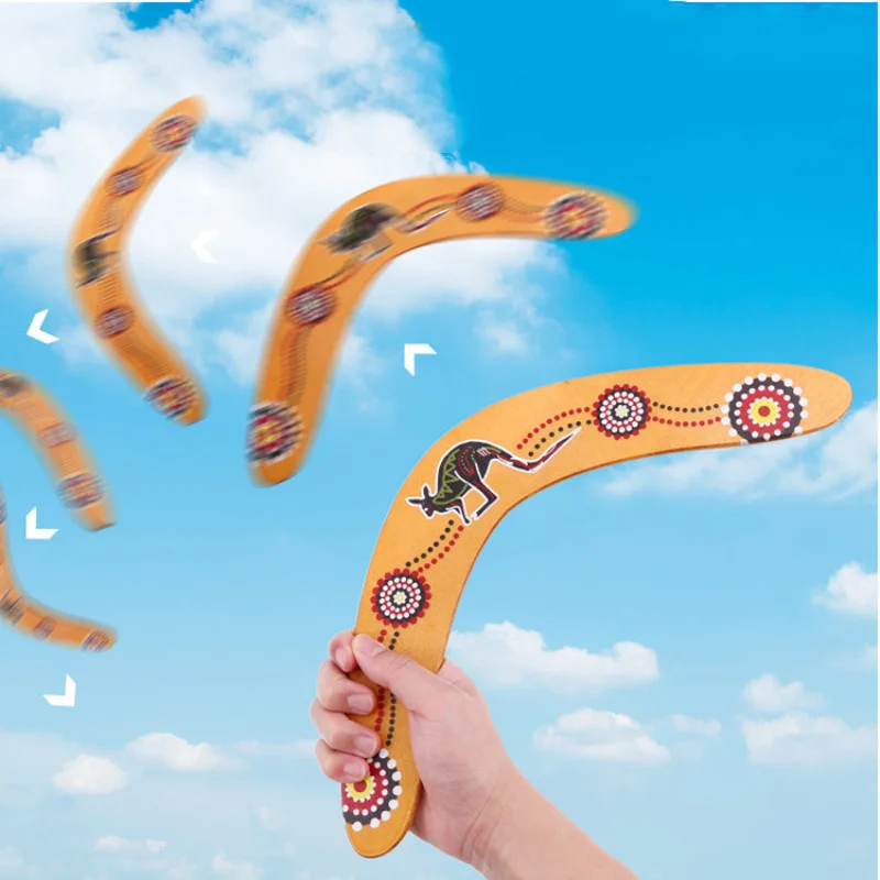 Thể Thao Ngoài Trời Kangaroo V-Boomerang Ném Bóng Ném Đồ Chơi Cha Mẹ-Con Đảng Trò Chơi Tương Tác Bằng Gỗ Boomerang Ngày Lễ Tặng