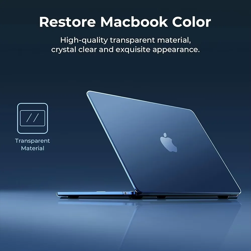 Para macbook air case 13 Polegada m4 m3 m2 2025 2024 2022 a3240 a3113 a2681 compatível com capa de laptop 13.6 Polegada ultrafino fosco