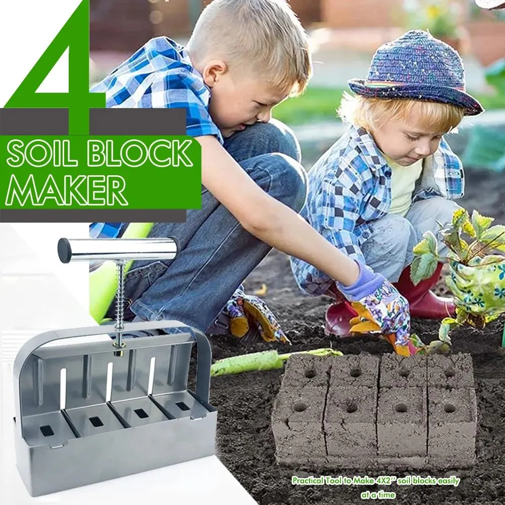 มือถือต้นกล้าดินBlock Maker 2 นิ้วดินBlockingเครื่องมือใช้สําหรับต้นกล้าเรือนกระจกสวนอุปกรณ์
