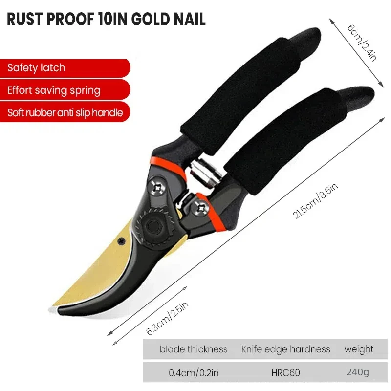 G1 Multifunctional Garden Trimming Tool  Heavy-Duty Sharp Manual Trimmer  Professional And Durable Plant Pruning Scissors