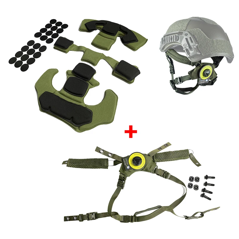 Almohadillas protectoras para casco de Paintball Airsoft táctico, almohadilla de espuma viscoelástica Gen1 para casco Wendy Fast MICH ACH