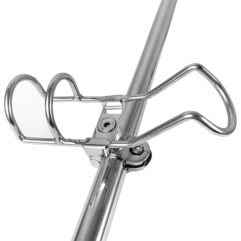 ステンレス鋼316の釣り竿ホルダー,ボート,カヤック,マリン釣り用のダブルワイヤー,25mm, 32mm