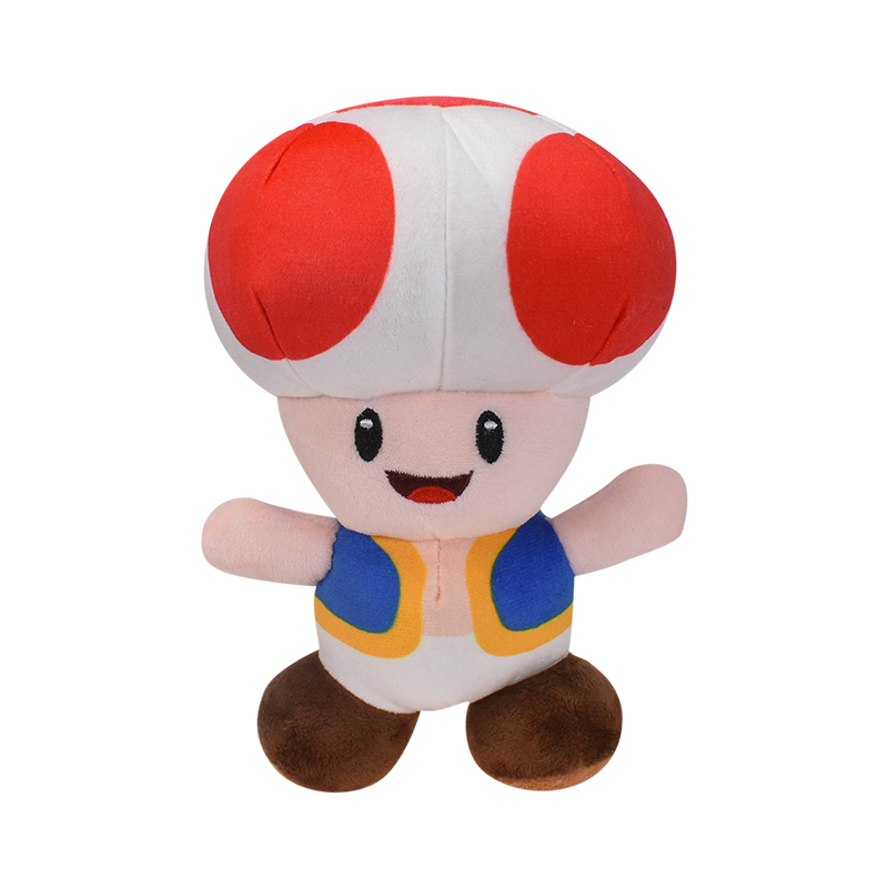 Gelb Blau Rot Grün Kröte Toadette Pilz Mario Bros Plüschtiere Gefüllte Puppe Stofftiere Geburtstagsgeschenk für Kinder