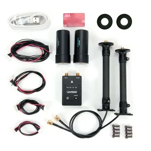 HolyBro H-RTK Unicore UM982 Sistema de posicionamiento GNSS de alta precisión con antena dual para controlador de vuelo OpenSource Pixhawk