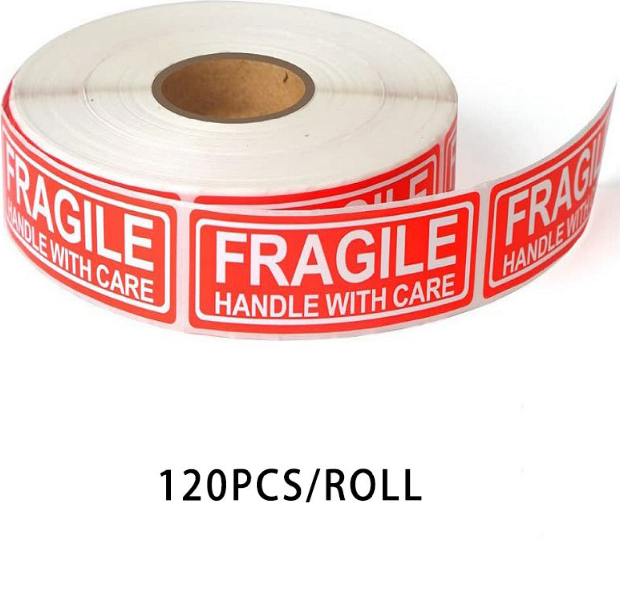 120 Stück/Rolle zerbrechliche Etikettenaufkleber „Handle With Care“-Warnschilder. Sorgfältige Versandetiketten
