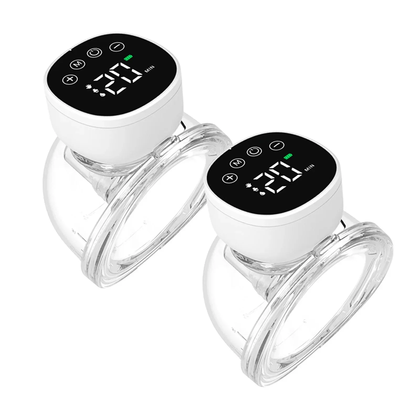 2 pçs wearable bomba de mama mãos livres bomba de mama elétrica silenciosa invisível bomba de mama 3 modos 9 níveis de sucção 180ml capacidade