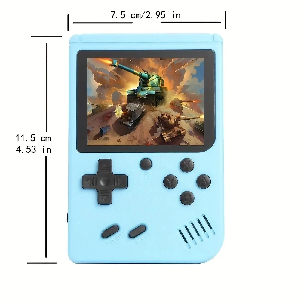 Retro Console de Videogame com Tela LCD, Portátil Mini Console de Jogo, Embutido 400 em Portátil, 2.4 em, Presente de Natal