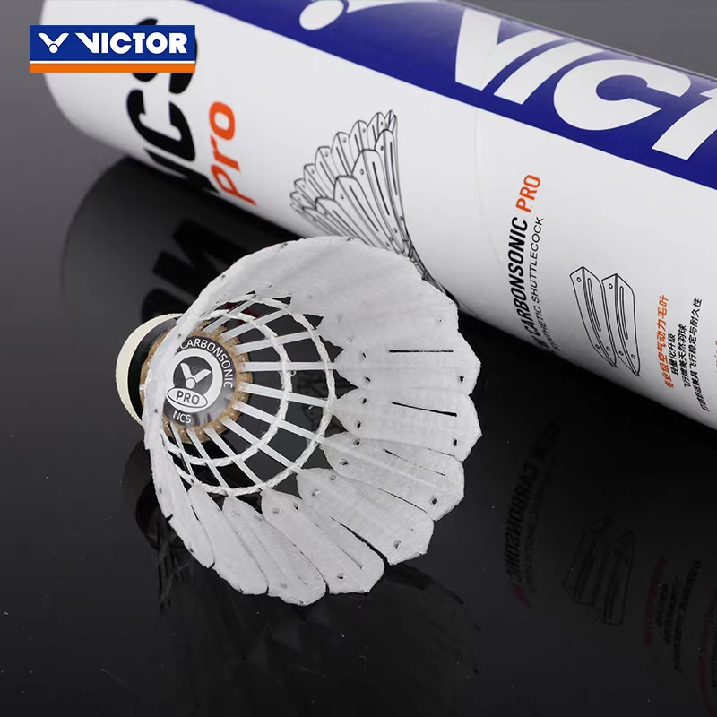 Neue Original Victor 1-Schlauch 12 Stück NCS Pro Ball Ausdauer, Flugstabilität, NCS PRO künstlicher Badmintonball
