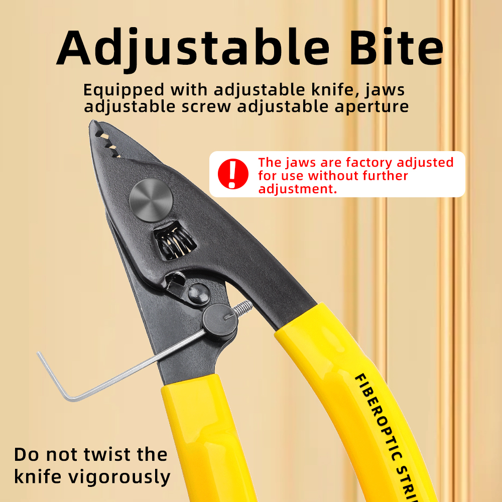 SAIVXIAN CFS-3 Three-port Fiber Optical Stripper Pliers Wire Strippers for FTTH Tools Optic Stripping Plier Tool