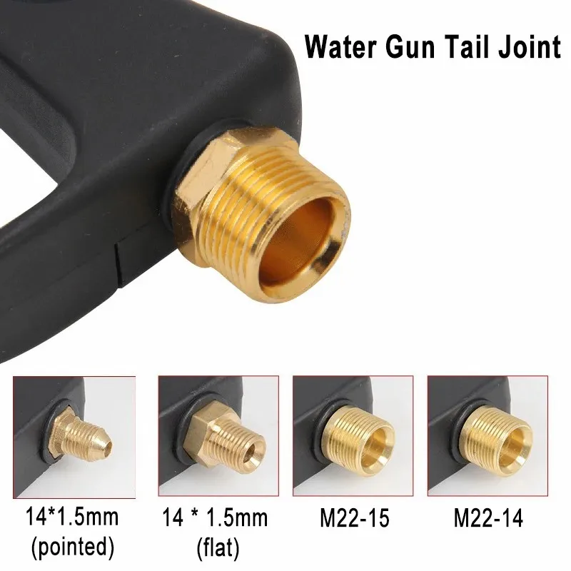 Pistola corta de alta presión para lavado de coches, pistola de agua de pulverización, limpiador de coche, boquilla de conexión rápida de 1/4 ", recién llegado