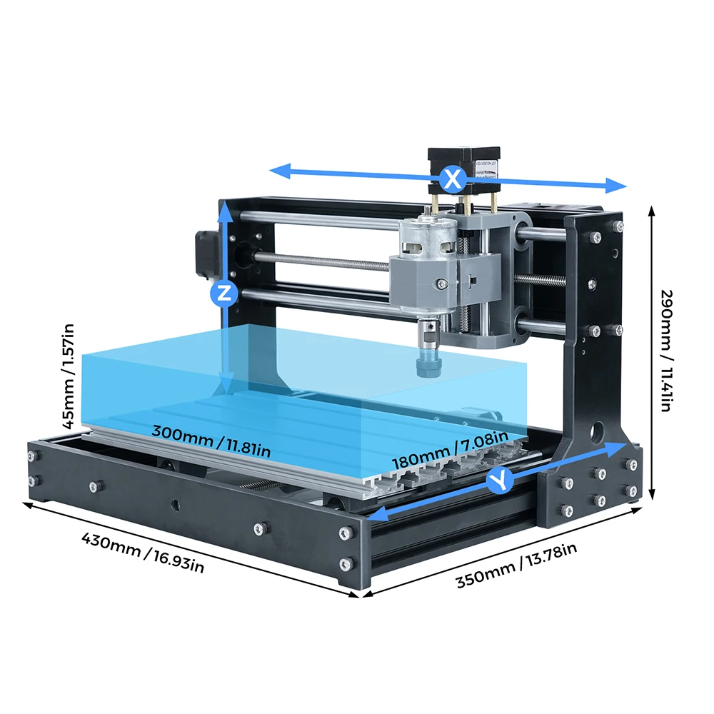 TWOTREES CNC ルーターマシン TTC3018S 彫刻 PCB フライス盤 Grbl 制御 CNC ツール CNC 3018 プロ金属レーザー彫刻機