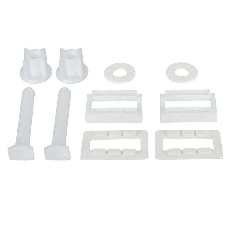 Bộ 1 Nắp Bồn Cầu Nhựa Trắng Vệ Sinh Bản Lề Bu Lông Ốc Vít Cố Định Lắp Bộ Nhà Tắm Một Phần Với Các Loại Hạt Và Chất Lượng Cao máy Rửa Dụng Cụ