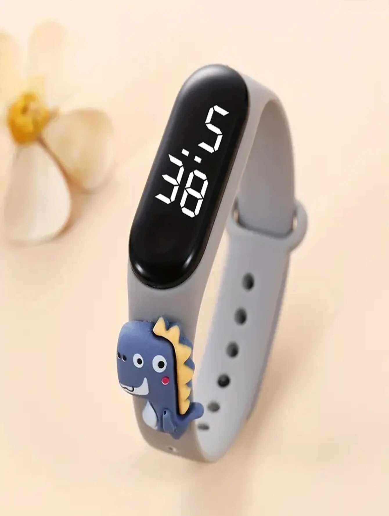 子供用プラスチック製タッチウォッチ,LEDメーター,3アクションフィギュア,バンド,電子,クリエイティブ,学生用,新品