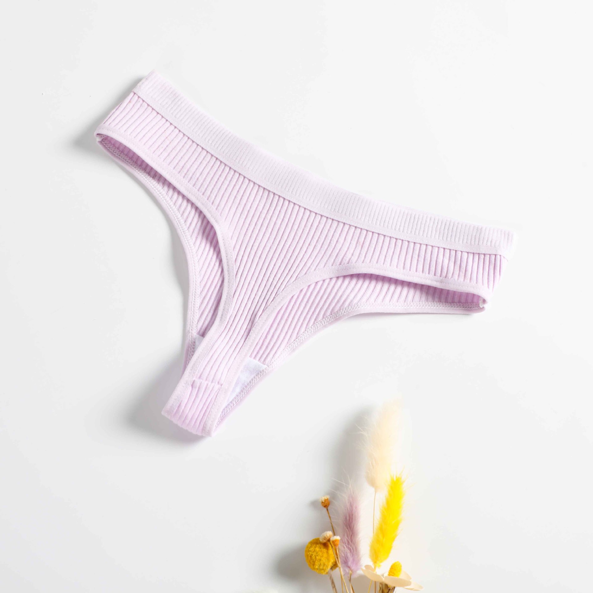 4 個の女性のパンティー G ストリングセットファッション新ストライプソフトコットン下着セクシーなランジェリースポーツ快適