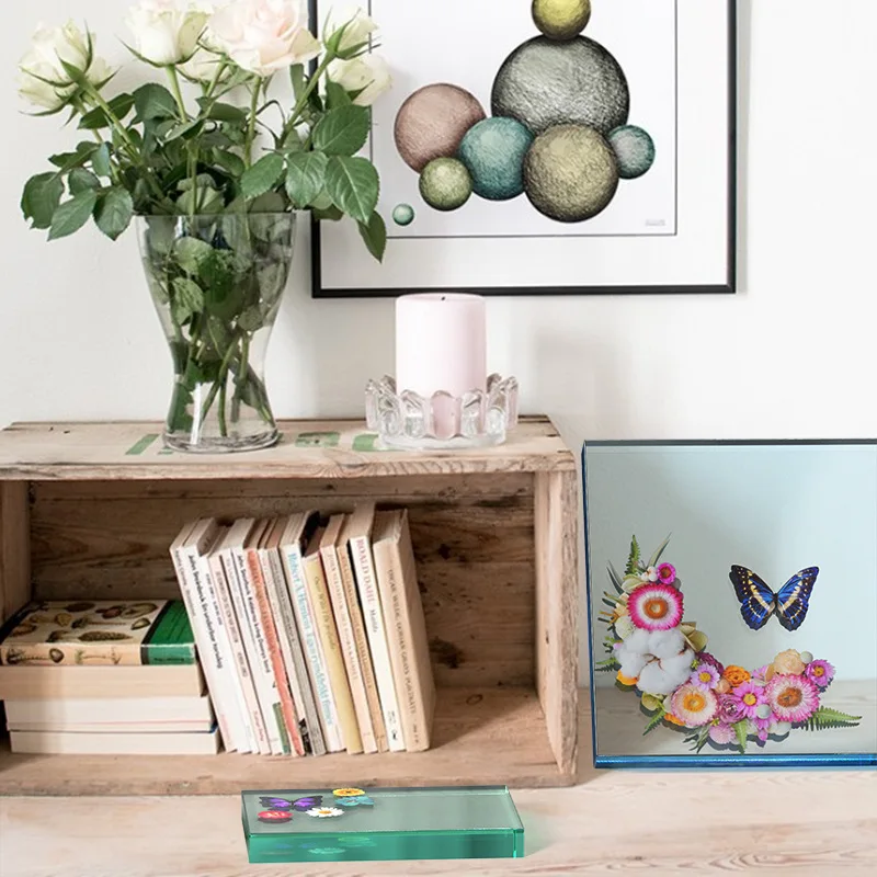 DIY คริสตัลซิลิโคนแม่พิมพ์สี่เหลี่ยมผืนผ้ากรอบรูปตารางเครื่องประดับตกแต่งแม่พิมพ์ซิลิโคนสําหรับเครื่องประดับเรซินทํา