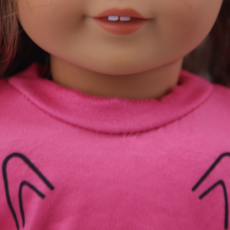 2 шт./компл. = рубашки + штаны, аксессуары для кукольной одежды для рождения, 43 см и 18-дюймовая американская кукла, игрушки для девочек и наше поколение Nenuco