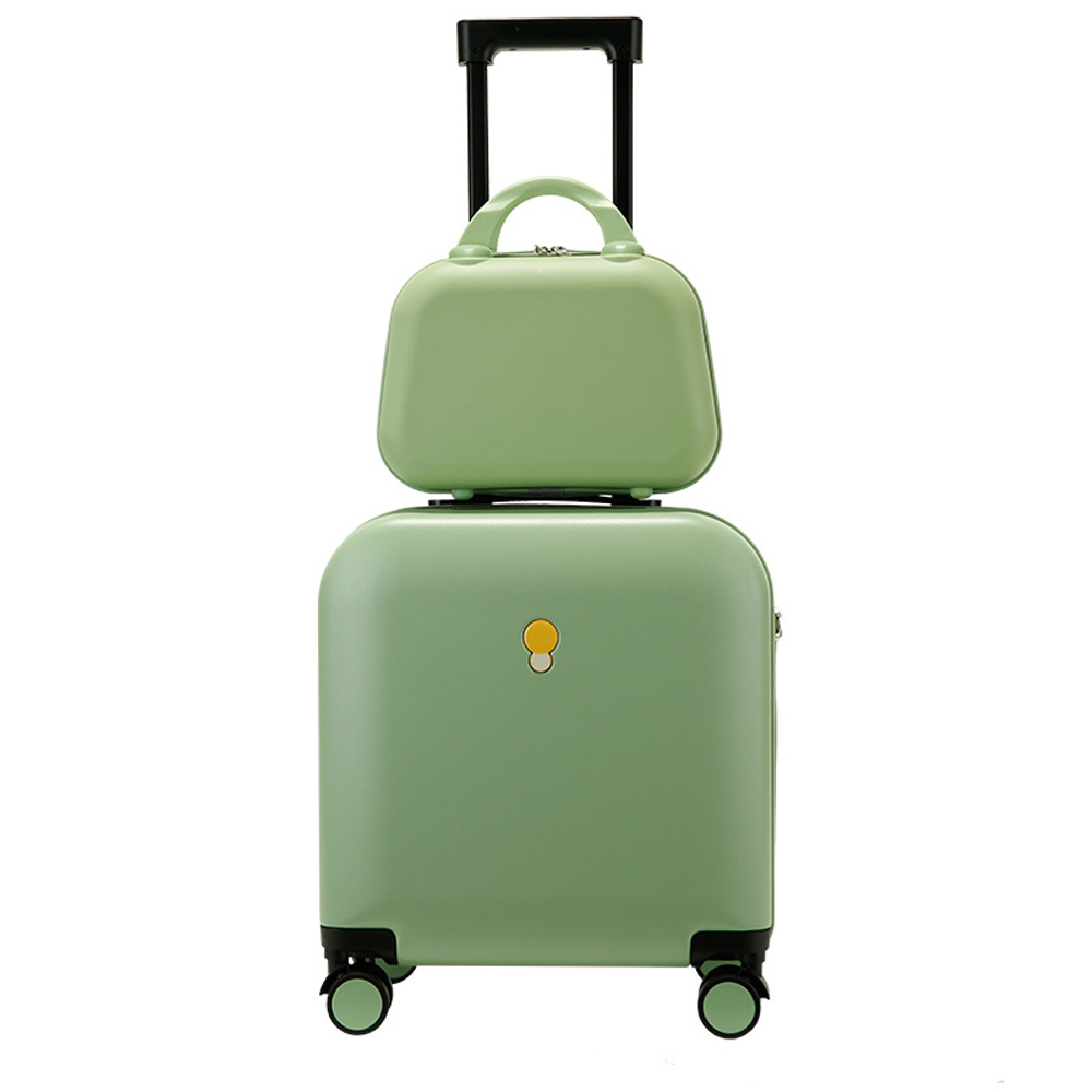Trolley Case Set Universal Wheel Women Travel Suitcase 18 Inches Luggage With Super Compressive Material ABS+PC