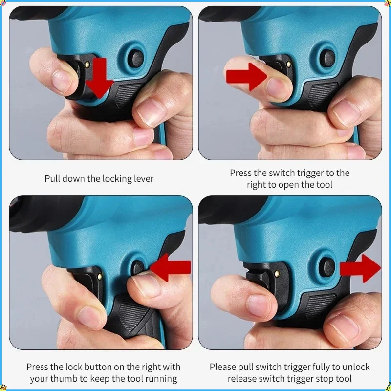 Makita 550°C Temperature Control Heat Gun  Cordless Handheld Hot Air Gun With LED Display Soldering Thermal Blower New 18V