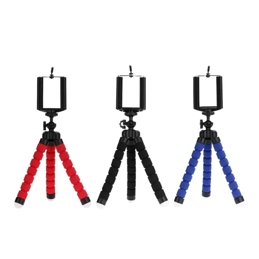 Mini Octopus Treppiede Stativ Supporto per fotocamera Supporto Treppiedi Treppiede per telefono Supporto per fotocamera mobile Clip Smartphone Monopiede Tripe Stand