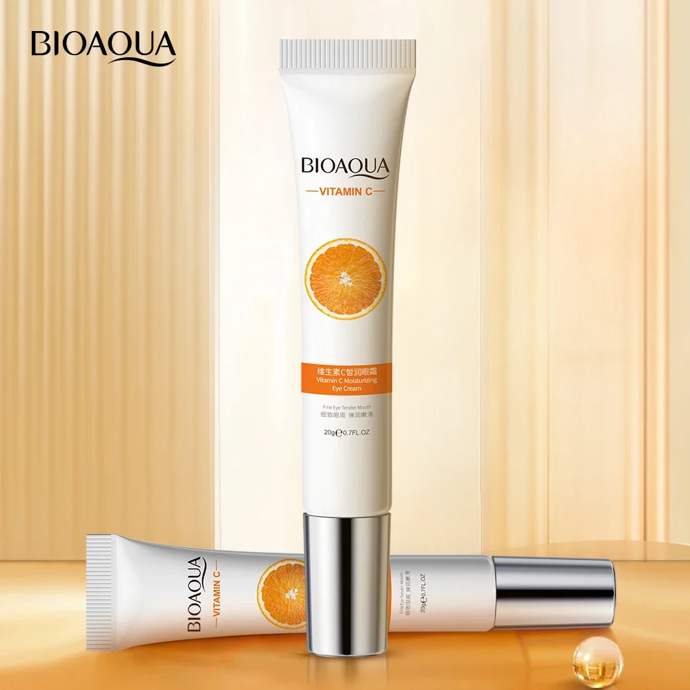 BIOAOUA ビタミン C アイクリーム目の下のくまリムーバー保湿美白目の輪郭目のスキンケア製品