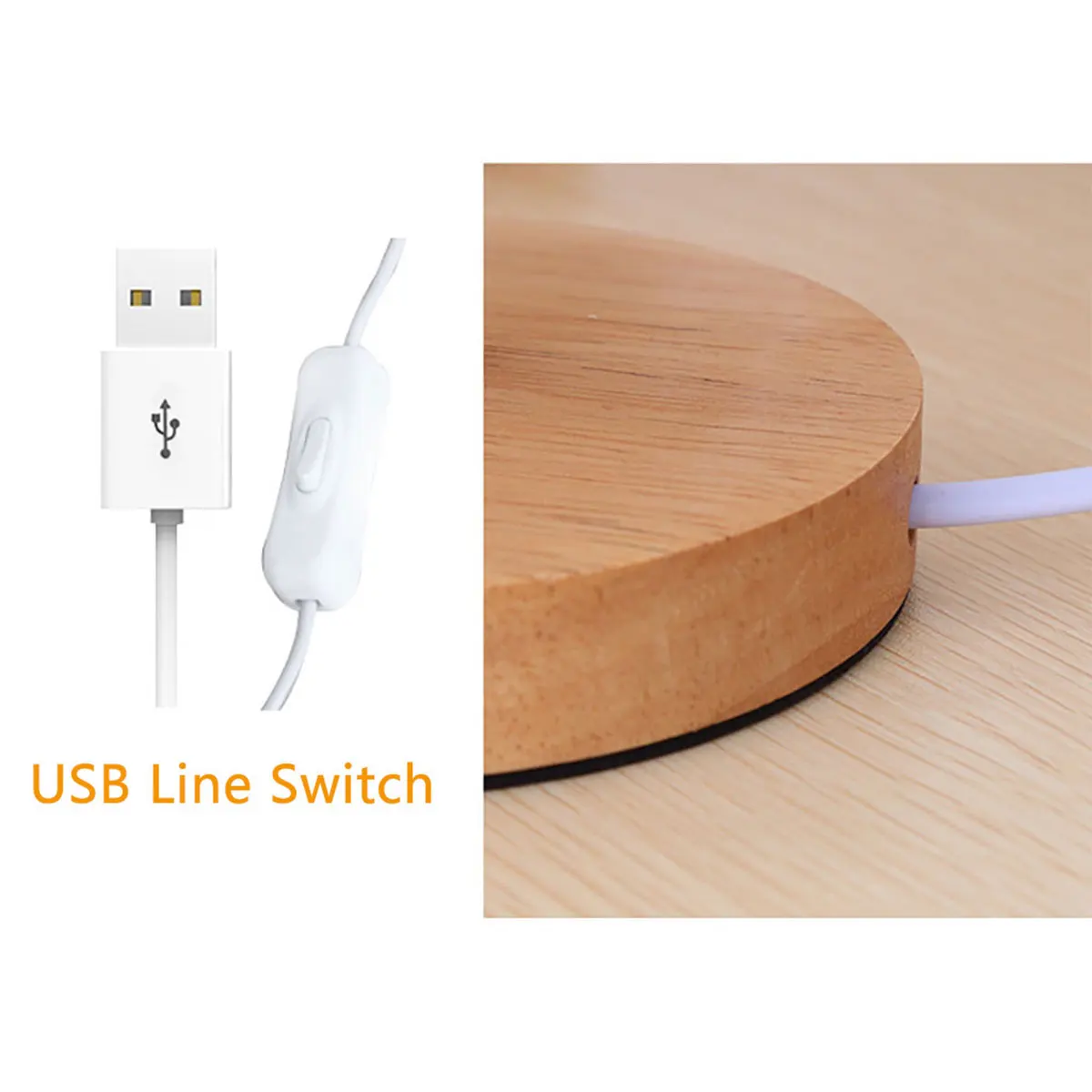 Usb lâmpada de cabeceira luzes da noite lâmpada de mesa para o quarto lâmpada de mesa de madeira luz da noite com cilindro sombra da lâmpada decoração da sua casa