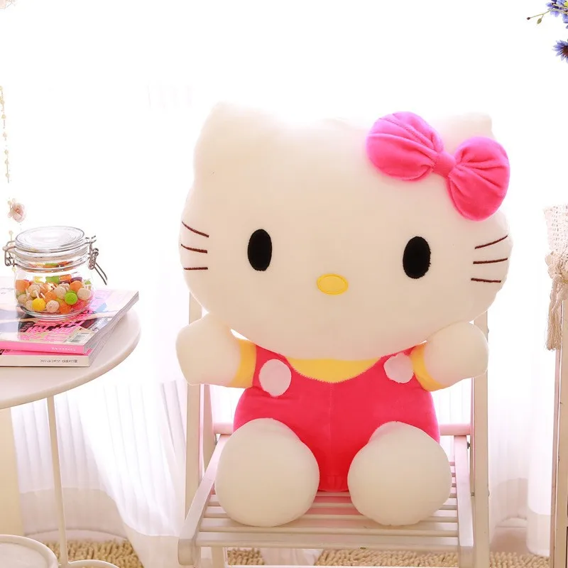 ตุ๊กตา Hello Kitty 18cm, ตุ๊กตาหนานุ่มตุ๊กตา plushie หมอนรูปเต่า KT แมวการ์ตูนหมอนโมเดลของเล่นของขวัญวันเกิดเด็กหญิงการตกแต่งบ้าน