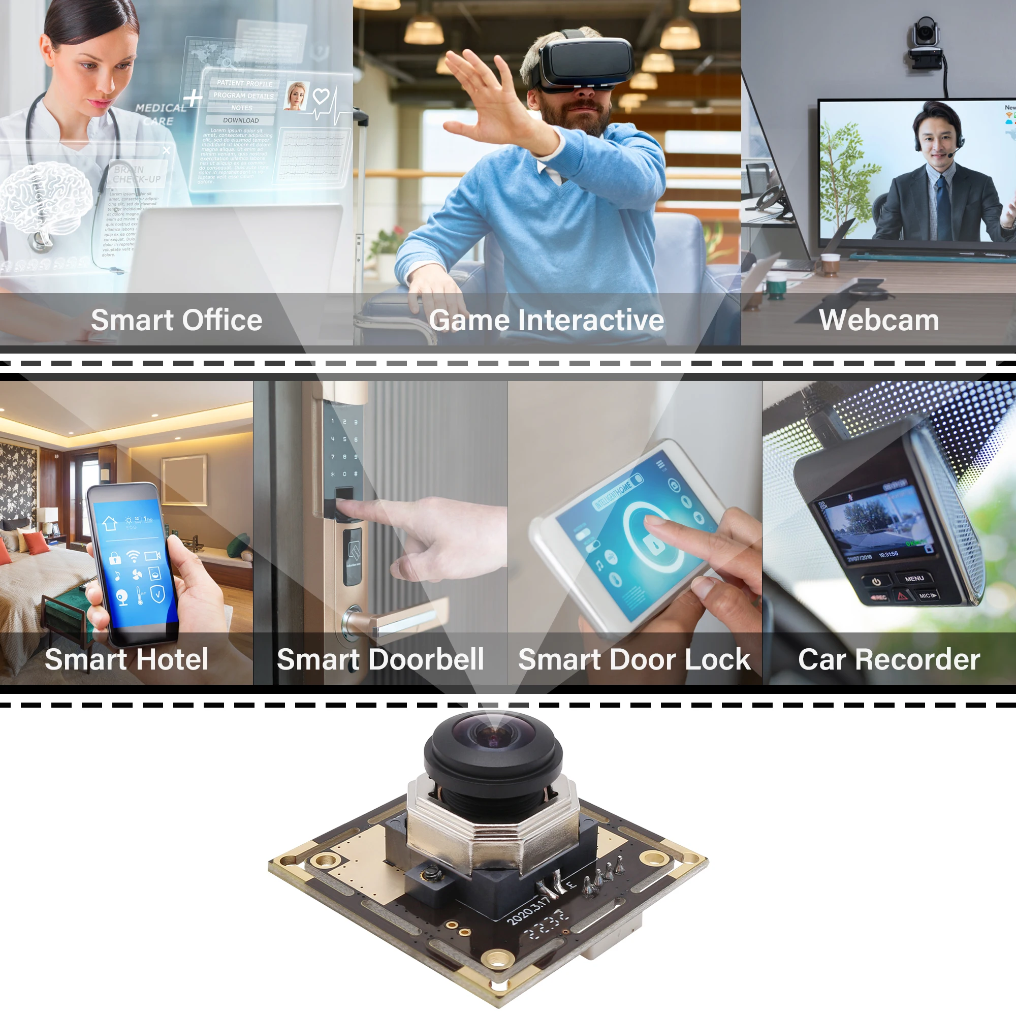 ELP 5MP Mini USB Webcam Model Autofocus HD 170 Degree Wide Angle Fisheye Lens USB Camera for Industrial Monitoring and Security