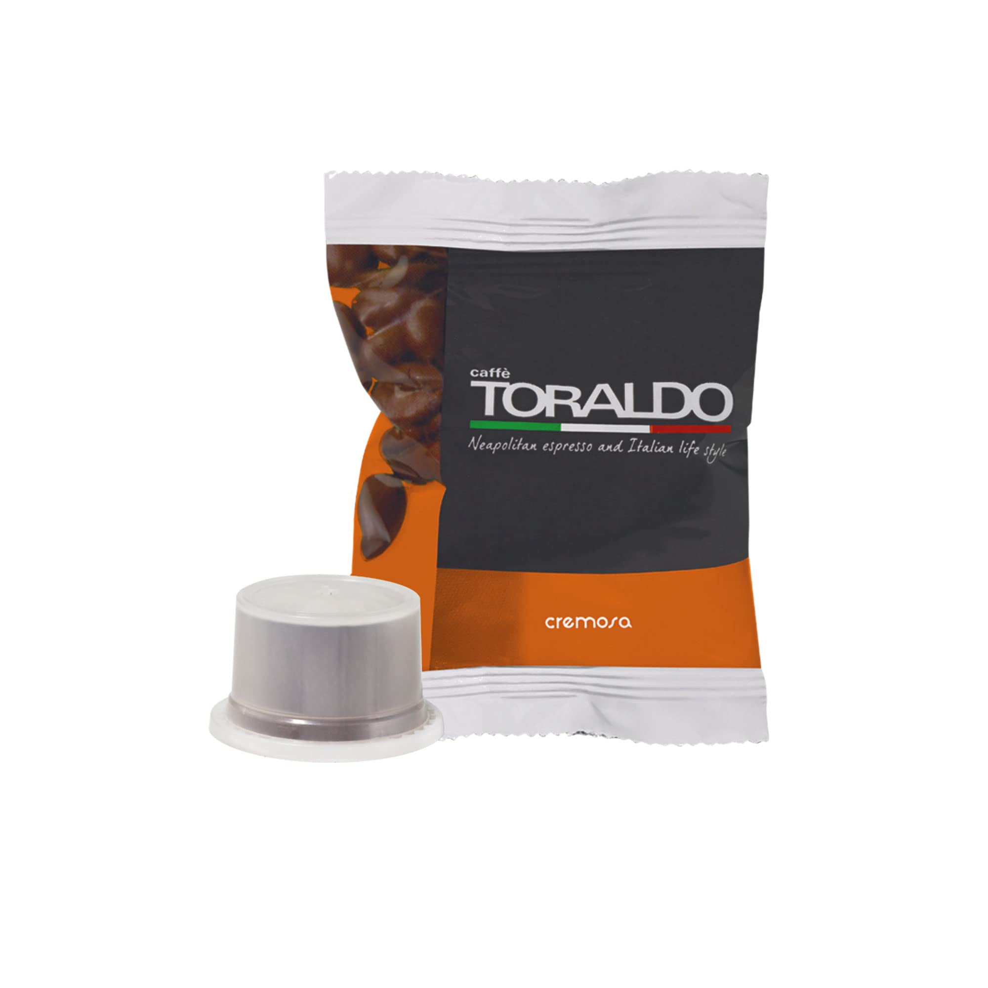 TORALDO KOFFIE |   Uno Systeem Compatibel * |   Koffie geselecteerd, geroosterd en geroosterd in Italië |   Excellence of Napolitaanse koffie (400 capsules, romig mengsel)