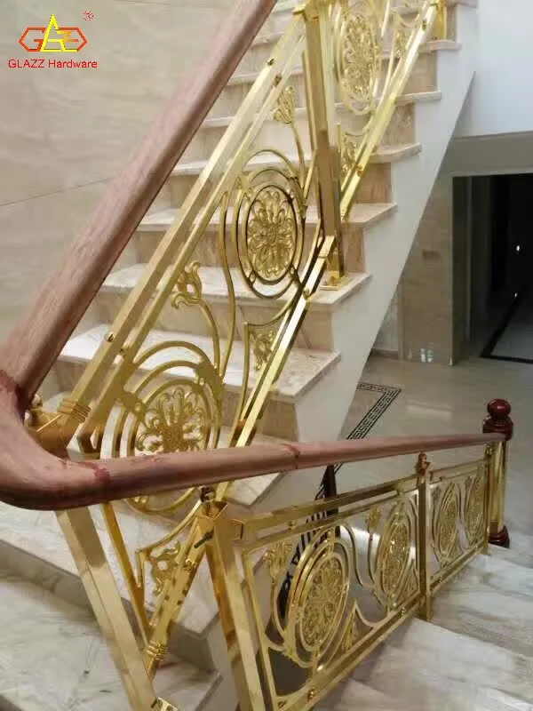 Round or Rectangle Top Pipe stainless steel balustrades handrails stair railing