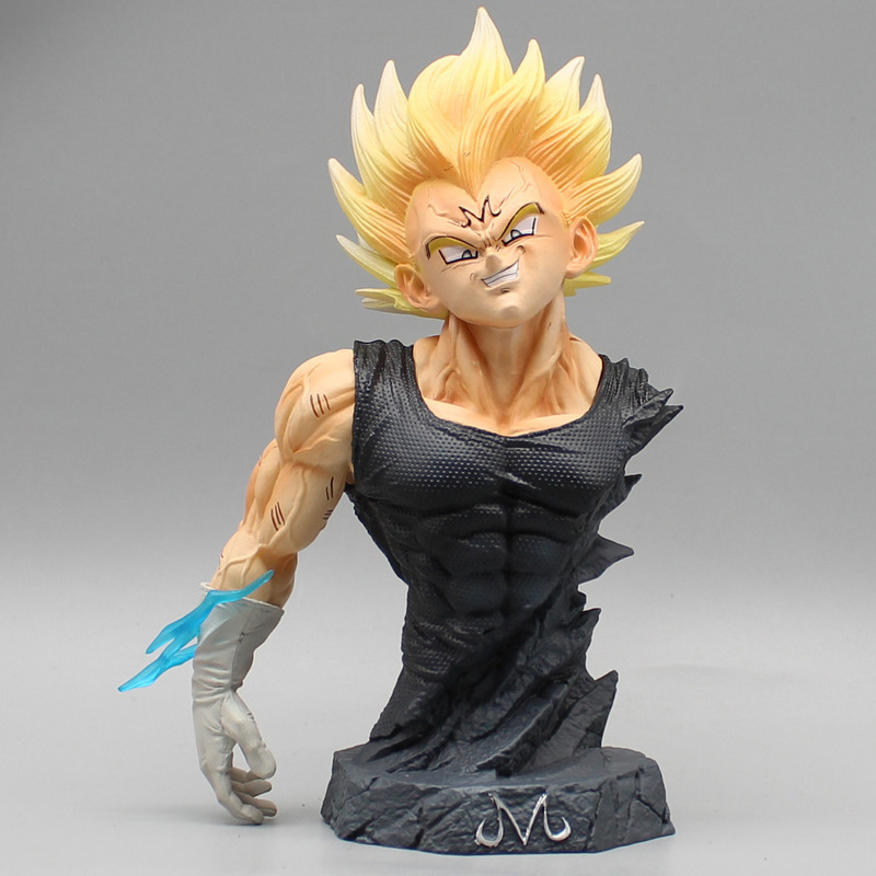 16.5 センチメートルドラゴンボール悪魔化ベジータバストアニメアクションフィギュアモデル像コレクションデスクトップ装飾飾りおもちゃボーイズギフト