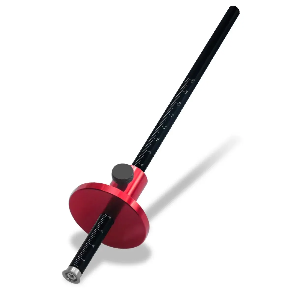 Wielmarkeringsmeter - Houtbewerkingsschrijver - Houtmarkeringsgereedschap met inch- en MM-schaal - Parallelle lijntekening Insteekmeting